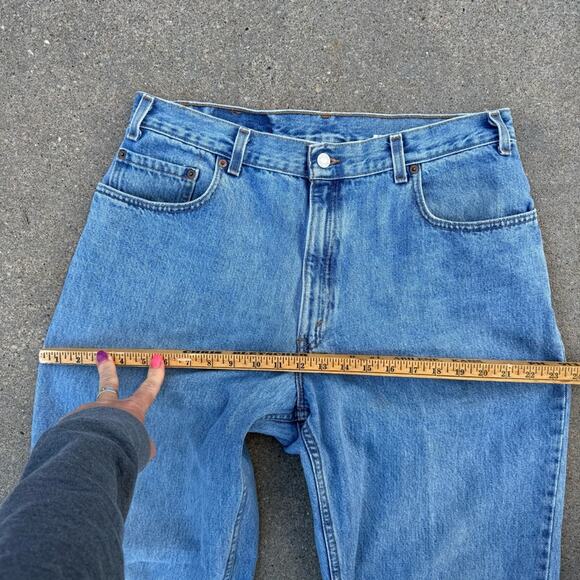 Vintage Y2K Levi’s 560 Loose Fit Tapered Leg Blue Denim Jeans 36x32 - Picture 9 of 11